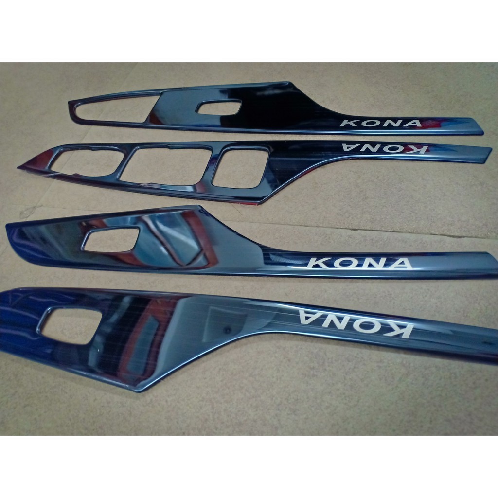 Bộ ốp nội thất titan xe Kona 2018-2019 -5 chi tiết