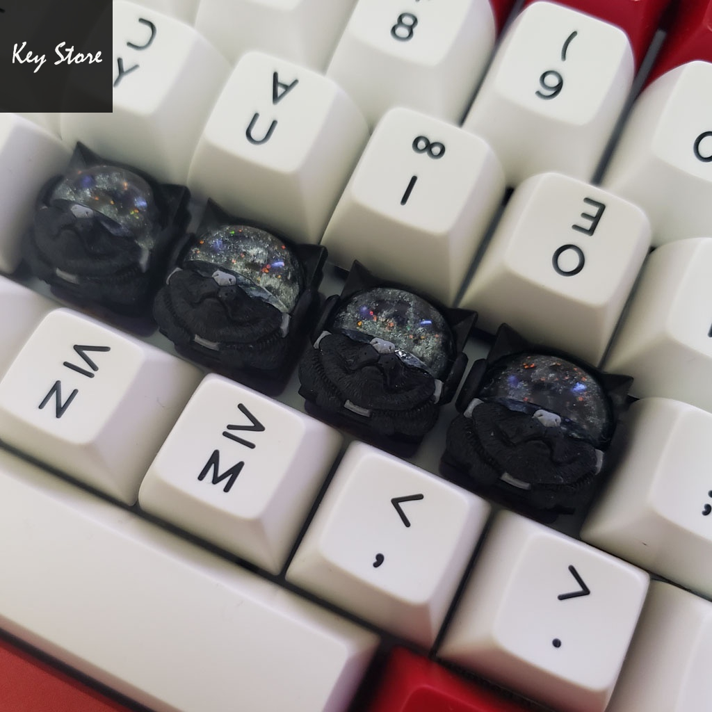 Nút bàn phím cơ artisan keycap sirius màu đen galaxy