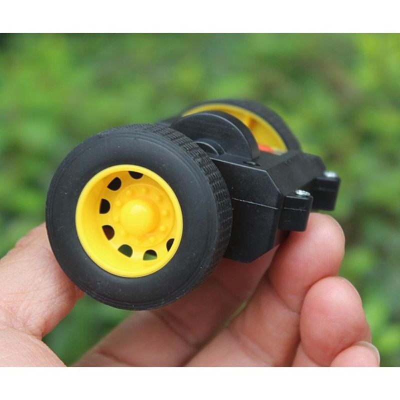 bộ động cơ + 2 bánh xe chế cháo sáng tạo