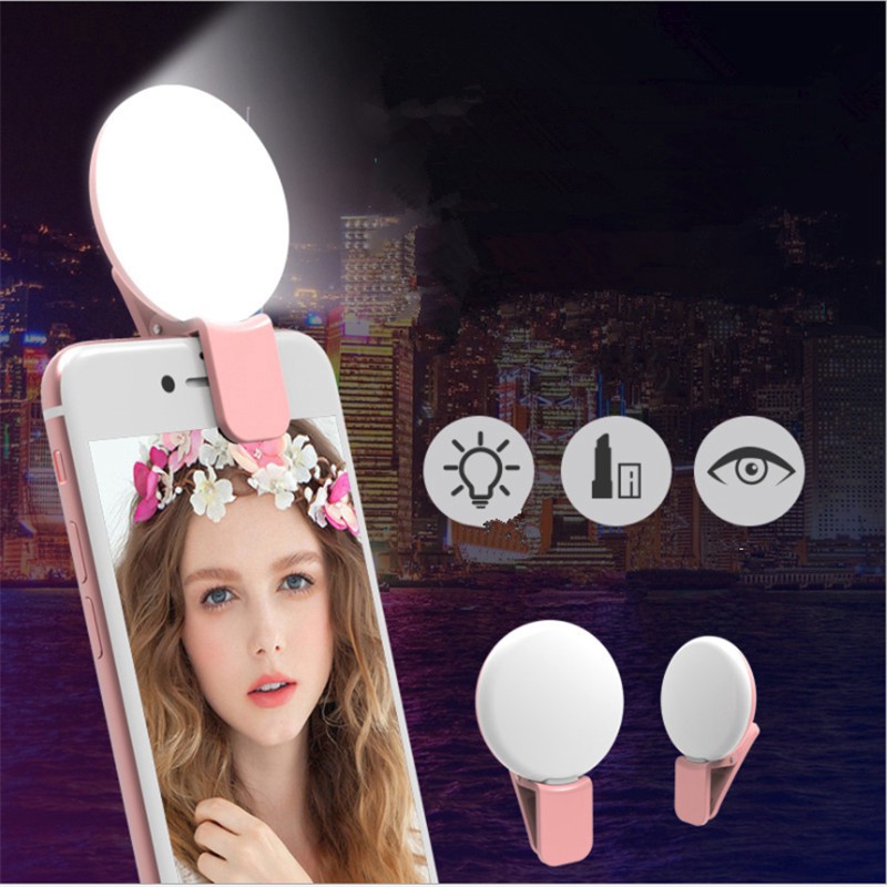 Đèn Led Hỗ Trợ Chụp Ảnh Selfie Mini Q Iphone 2020