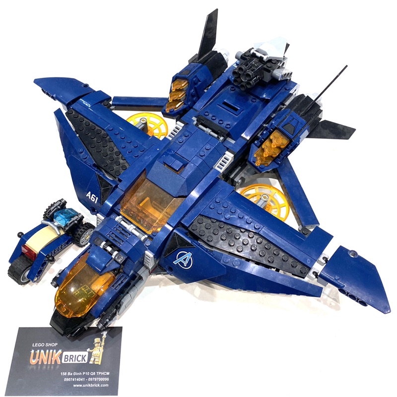 Lego UNIK BRICK Avengers Ultimate Quinjet Máy bay chiến đấu của Biệt đội siêu anh hùng Super Heroes chính hãng như hình