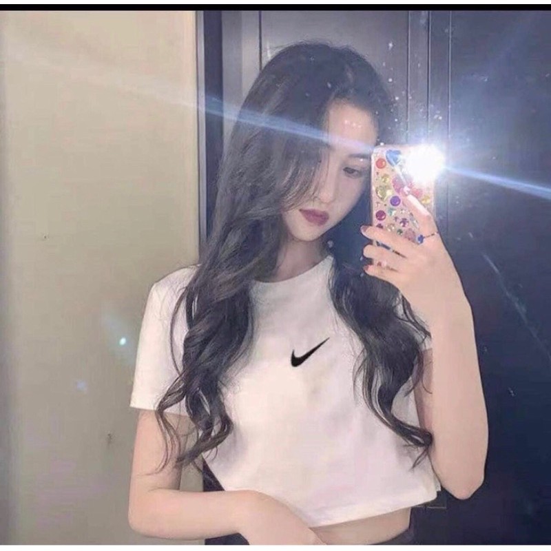Áo Thun Croptop Dấu Phẩy, Áo Phông Dáng Ngắn