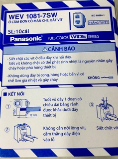 Hạt ổ cắm đơn panasonic -WEV1081-7SW