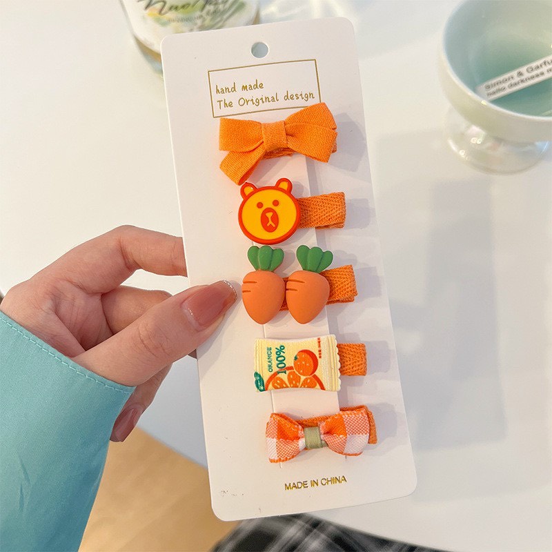 Set 5 kẹp tóc cho bé phong cách Hàn Quốc BQSHOP