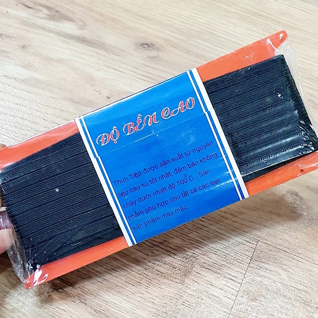 Cuộn Dây Thun Dài 10 Mét Sợi Nhỏ Bản 0,5cm Gồm Màu Trắng Hoặc Màu Đen Dùng Cho May Vá Và Làm Đồ Handmade và Trang Trí