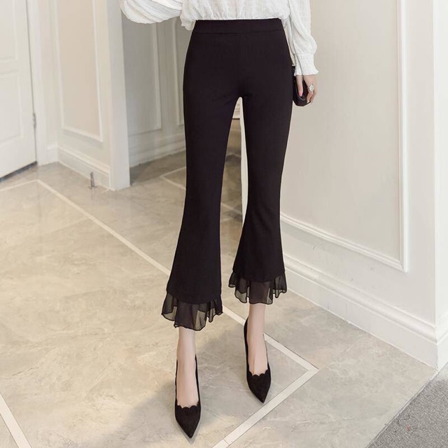 Quần vải ống loe- kèm ảnh thật ( oder 3-5h quảng châu) Mã 036 | BigBuy360 - bigbuy360.vn