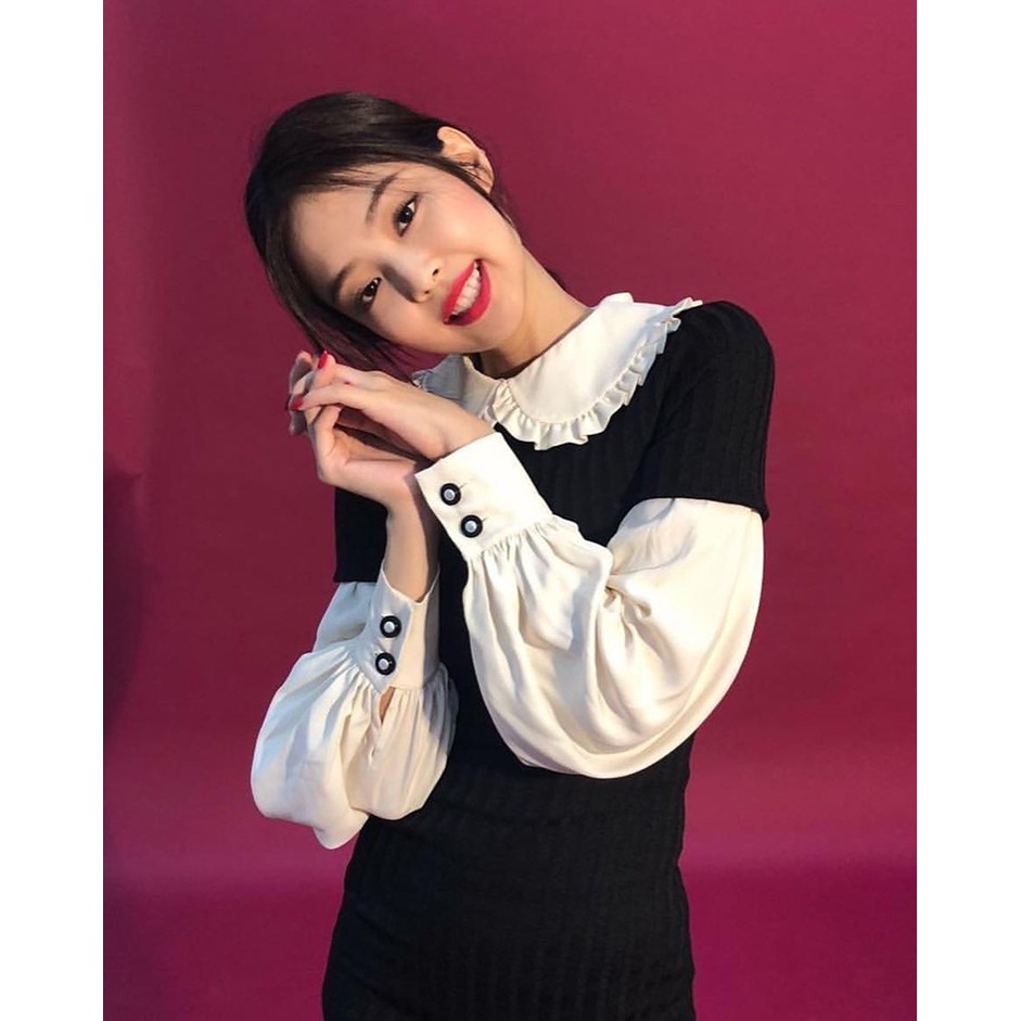 Áo sơ mi nữ đan đầm thiết lập