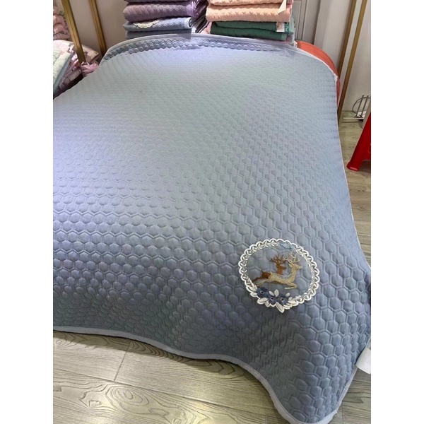 CHĂN ĐŨI MÙA HÈ TRẦN TRÁM ,TRÀN DÀI MẪU 1 MẦU VÀ HOA SIZE 2M*2M3 HÀNG NHẬP MỚI