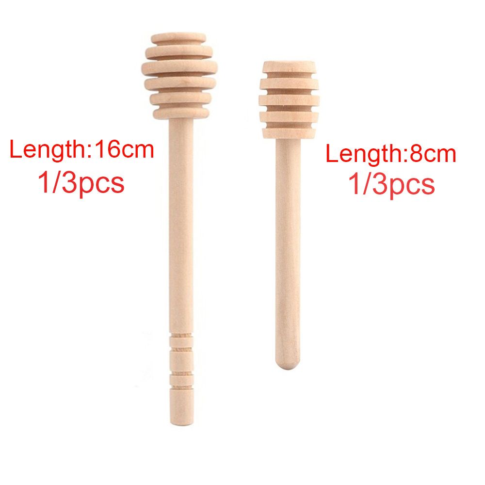 Set 1/3 Muỗng Gỗ Múc Mật Ong Cán Dài An Toàn