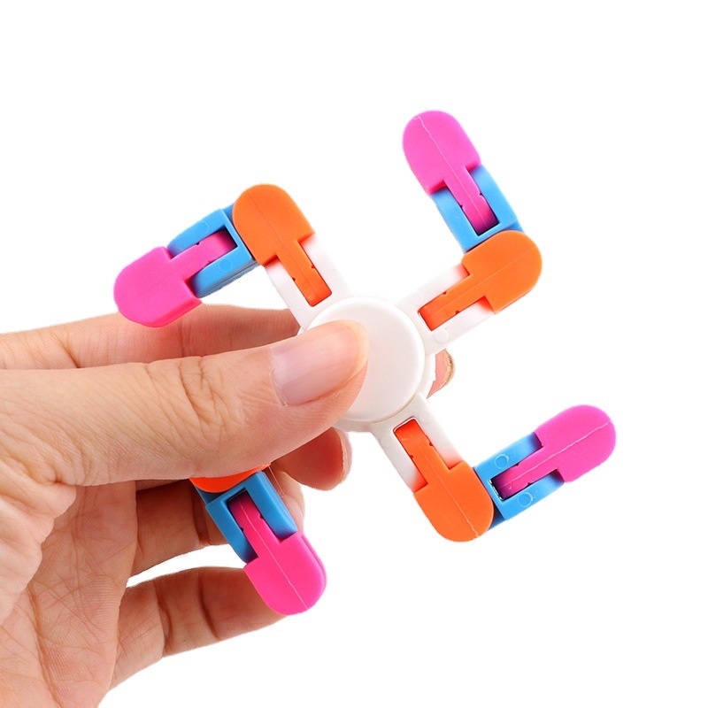 (MỚI) Con quay đồ chơi Fidget Spinner DIY hình dây xích giảm stress cho trẻ em/người lớn