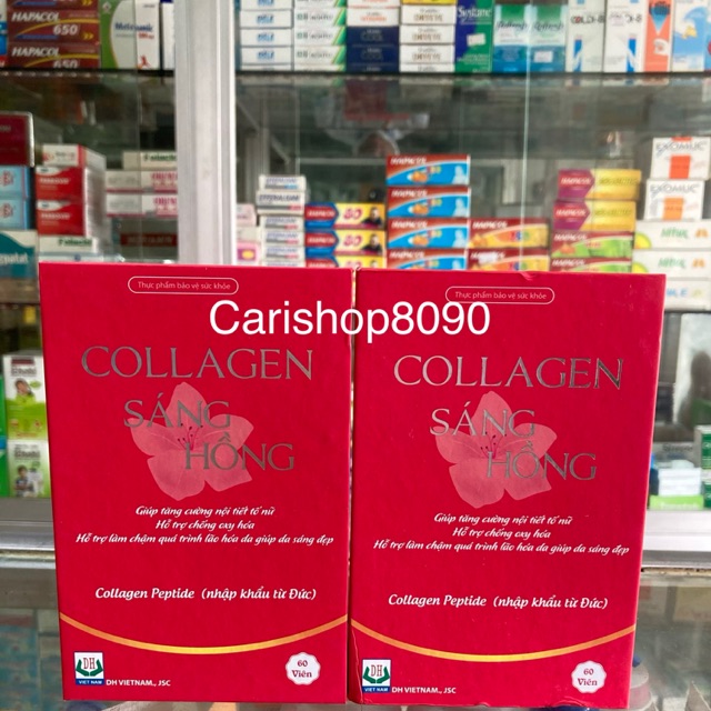 Collagen sáng hồng-đẹp da ngăn ngừa sạm nám,chống oxy hoá,tăng cường nội tiết