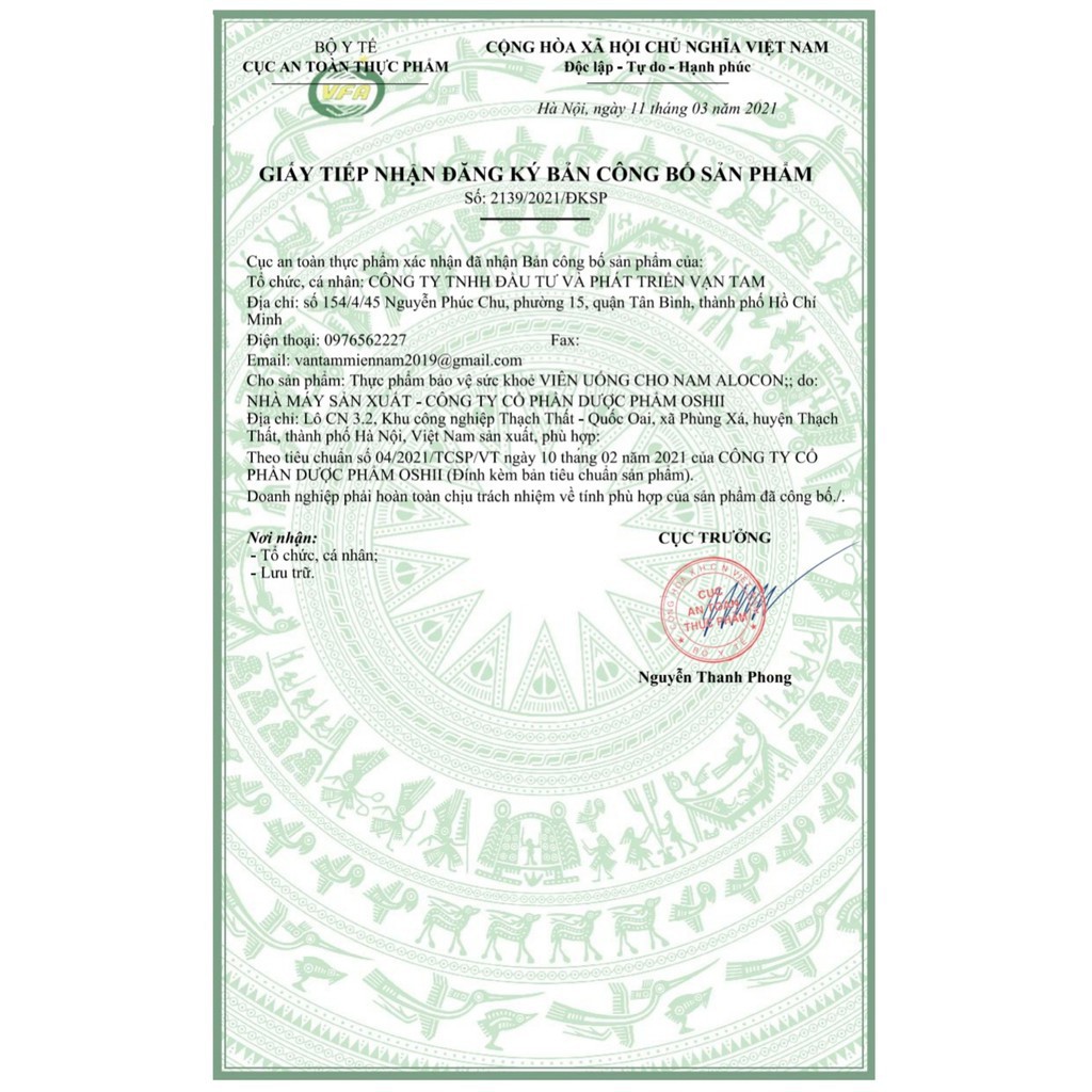 Viên Uống Tăng Khả Năng Thụ Thai ALOCON dành cho nam