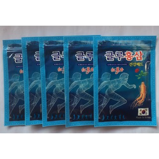 Combo 5 gói cao dán hồng sâm Hàn Quốc màu xanh , cao dán sâm lạnh, miếng dán hồng sâm, PP Sâm Yến 3A