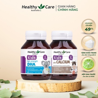 Healthy Care DHAvà Milk Canxi- Combo phát triển chiều cao