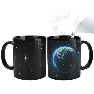LY SỨ CAO CẤP HÌNH TRÁI ĐẤT ( EARTH & MOON COLOR CHANGING MUG )