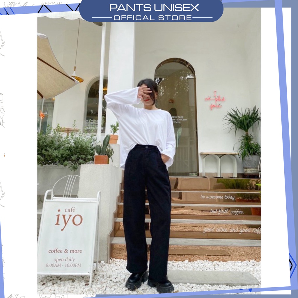 ⚡ Quần Ống Rộng Nhung Gân SVY Ulzzang - Pantsunisex