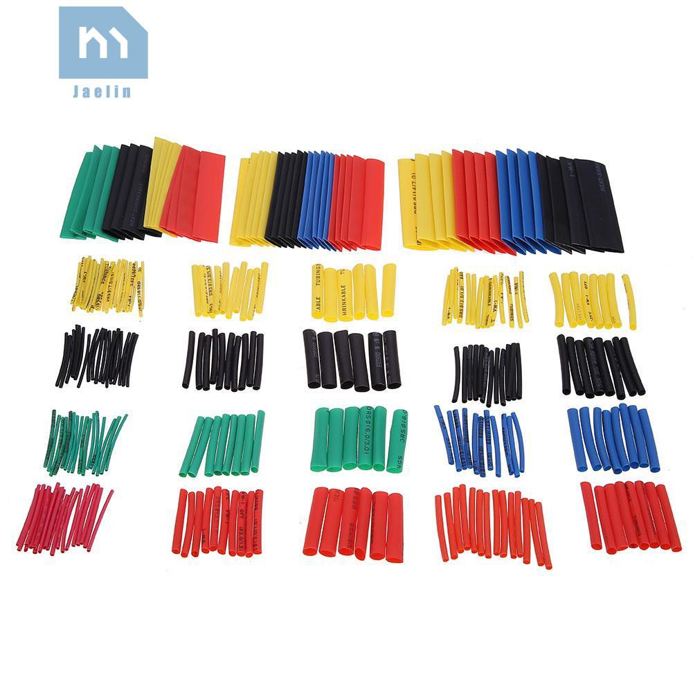 Bộ 328 ống co nhiệt cách điện 5 màu 8 kích thước 2:1