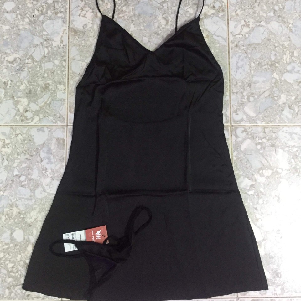 Váy ngủ sexy hai dây lụa chiffon 🎁️FREESHIP 50k 🎁️bigSize 40-65kg  cổ tim V hở lưng cao cấp_ váy ngủ lụa