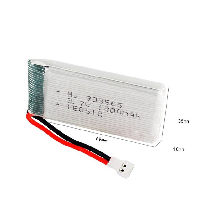 Pin 3.7v 1800mah JST máy bay flycam có mạch bảo vệ pin rất tốt