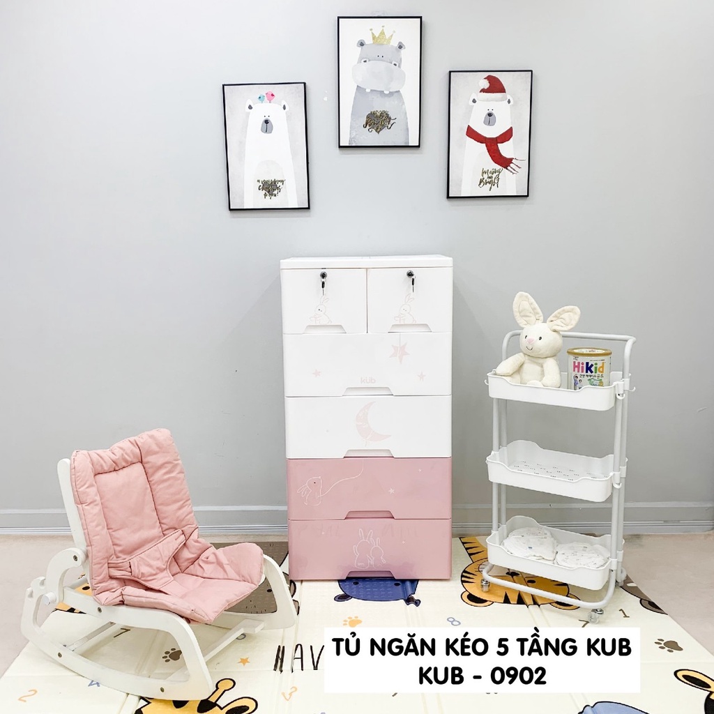 Tủ Nhựa Ngăn Kéo 5 Tầng Kub, Holla Mẫu Mới KB - 0902