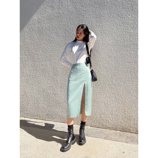 FOUR6] Chân váy xẻ tà, chân váy lụa hack dáng