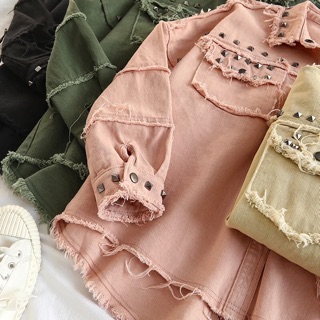 Áo sơ mi rách cá tính , hàng Order Quảng Châu