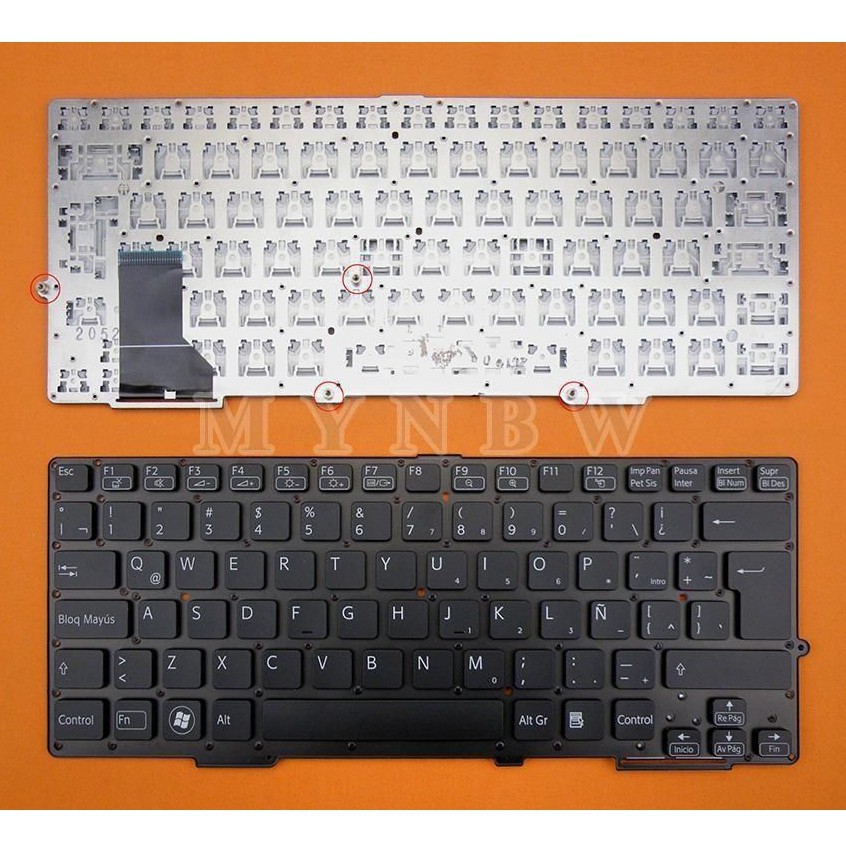 (KEYBOARD) BÀN PHÍM LAPTOP SONY SVE 13 dùng cho SVE13 SVE14A (CÓ 2 CHÂN ỐC)