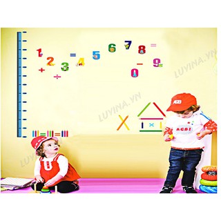 Decal trang trí nhà cửa văn phòng, quán cafe, phòng khách , phòng ăn, phòng học cho bé- Thước số