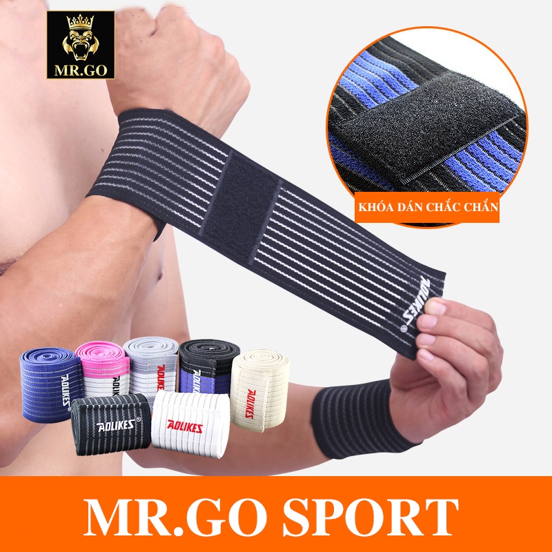 Dây quấn cổ tay tập gym cao cấp chính hãng aolikes MG17