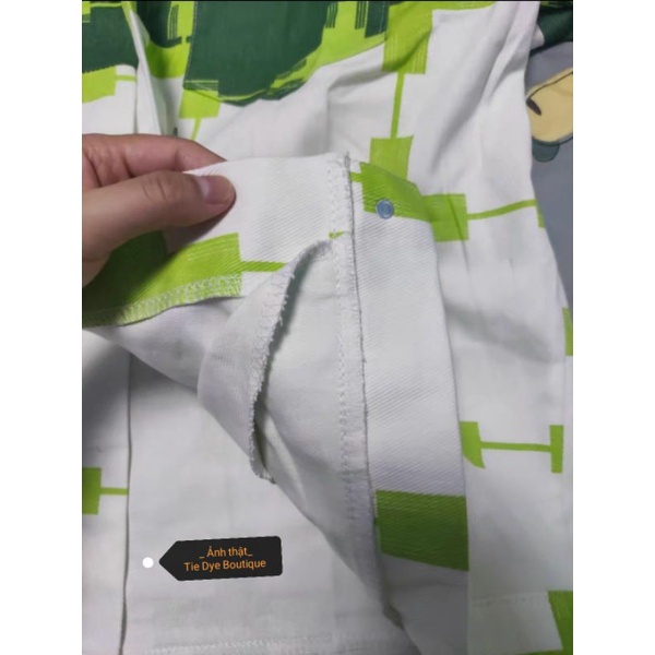 ÁO KHOÁC KAKI SIÊU NGẦU PHỐI MÀU XANH TRẮNG NAM NỮ UNISEX - Tie Dye Boutique 🌵