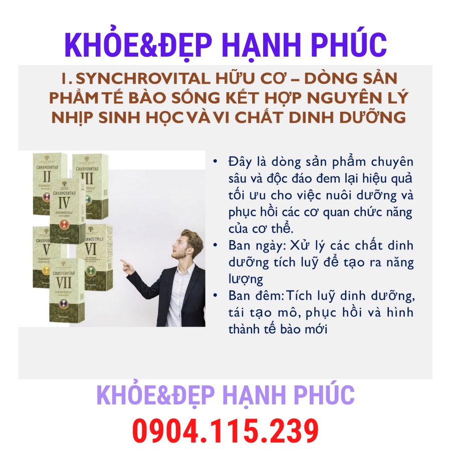 Syn 5 - Thực phẩm bảo vệ sức khỏe Synchrovitals V Siberian - 60 viên/lọ