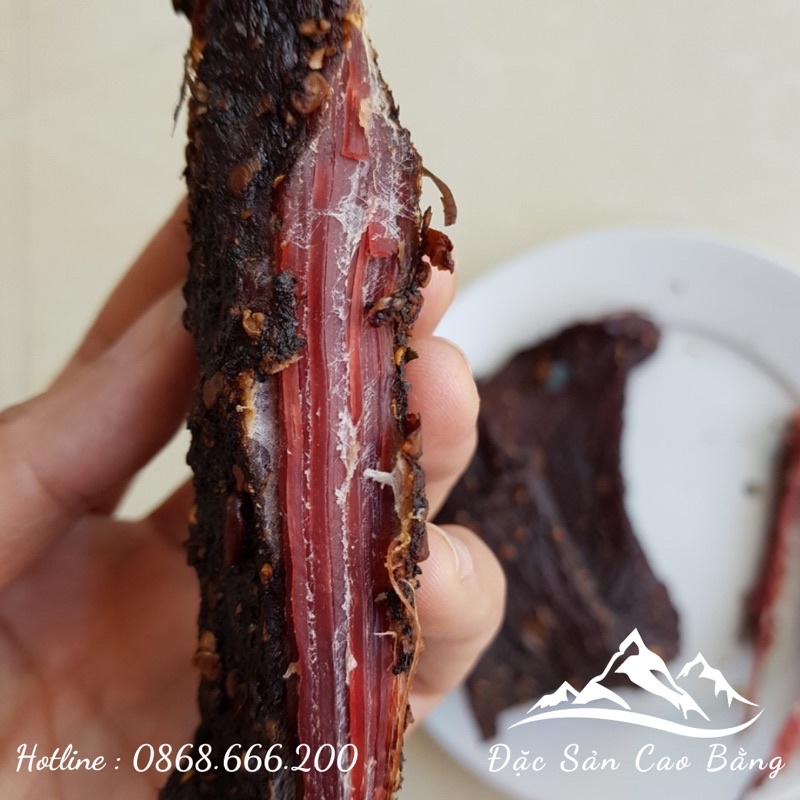 Thịt trâu gác bếp Tây Bắc, tặng chẩm chéo, thơm ngon chuẩn vị, 1kg