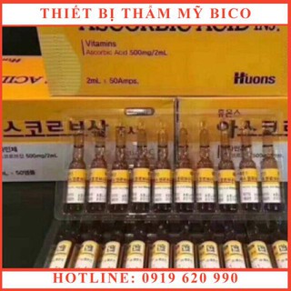 Vitamin C Dạng Ống Dùng Cho Tiêm Và Lăn Kim 50 Ống 2ml