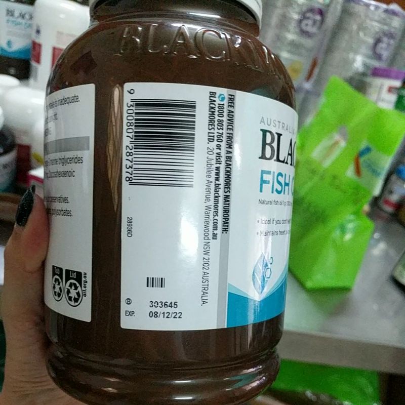 Viên dầu cá - Blackmores Fish Oil 1000mg - hộp móp -400 viên