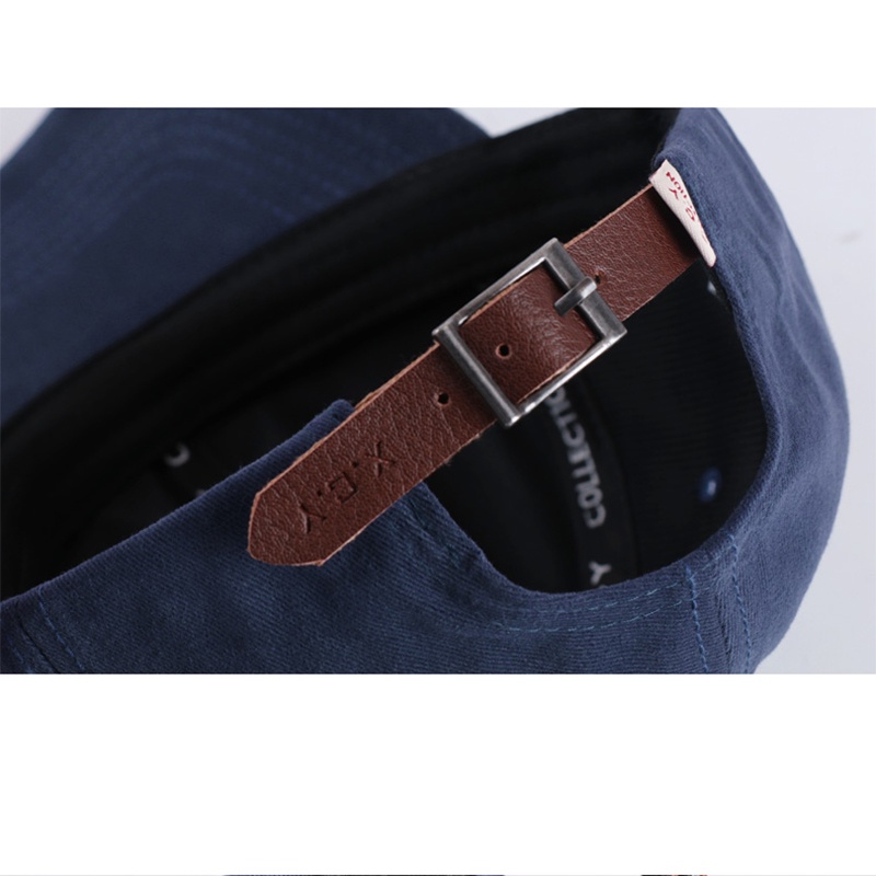 Mũ lưỡi trai mềm màu trơn đơn giản phong cách retro cổ điển