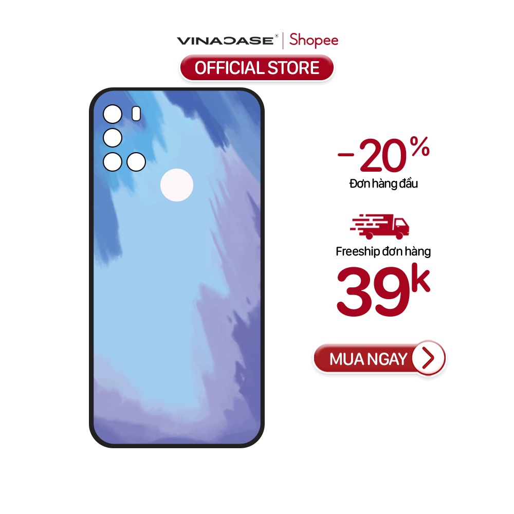 Ốp lưng Vina Case Vsmart Joy 3/Joy 4/Bee 3/...Silicone TPU dẻo đen viền bảo vệ camera in hình Water Colour