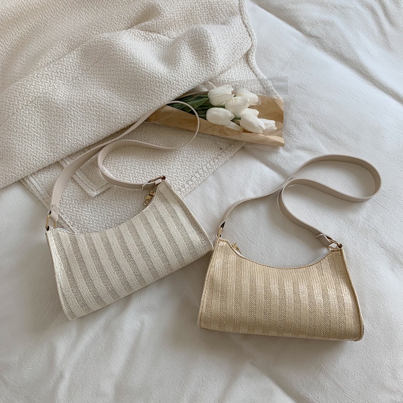 Túi Cói Đeo Vai Thiết Kế Mới Kiểu Dáng Đơn Giản Thời Trang Dành Cho Mùa Hè