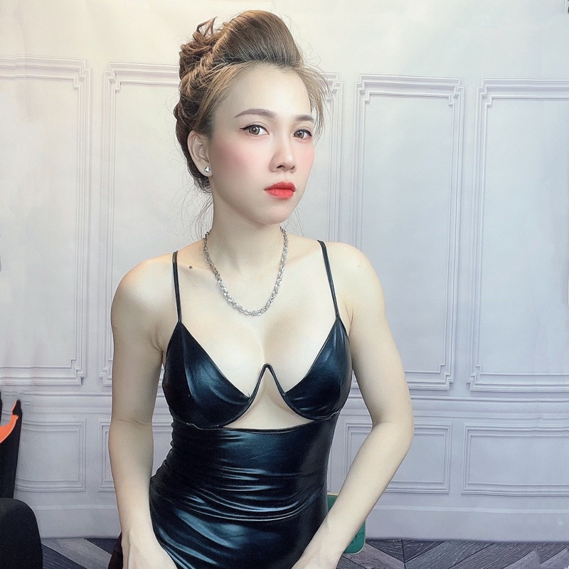 Đầm da co giãn, phom bao chuẩn, bao sang😎