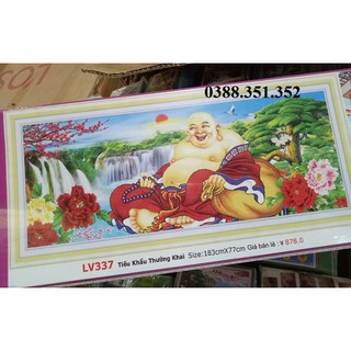 Tranh đính đá phật dilac kích thước lớn loại 183x77cm