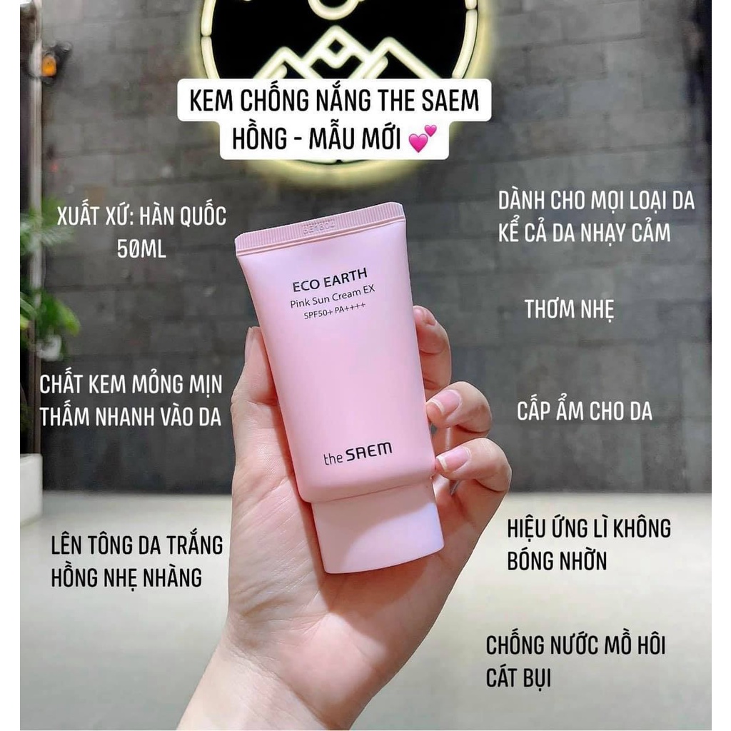 PINK SUN CREAM EX - Kem Chống Nắng THE SAEM