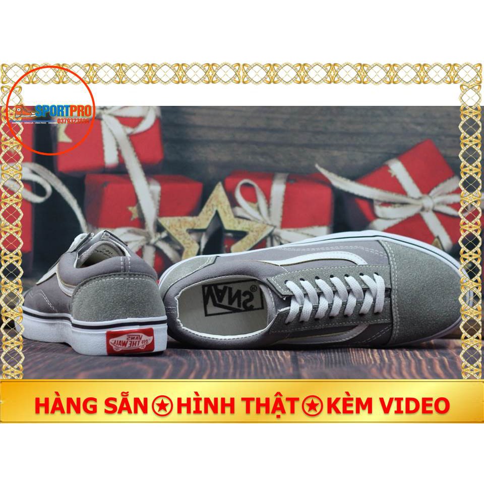 Giày Vanz old skool thấp cổ màu Xám