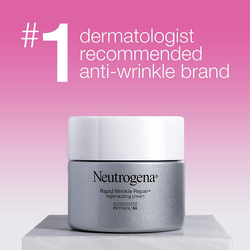 Neutrogena Retinol SA - Kem dưỡng ẩm + Chống Lão Hoá Nếp nhăn Retinol SA Rapid Wrinkle Repair, Regenerating Cream, 50ml