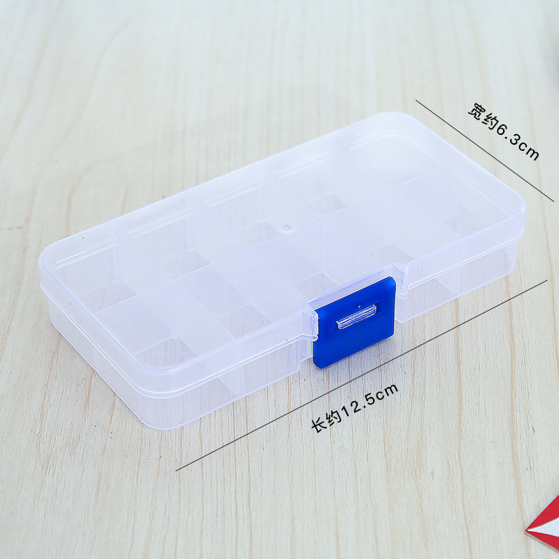 Hộp đựng trang sức bằng nhựa trong suốt 24 ngăn tiện dụng