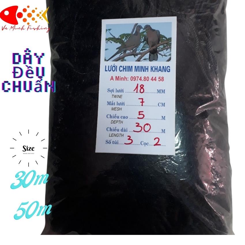 Lưới bẫy chim cu gáy dài 30m cao 5m