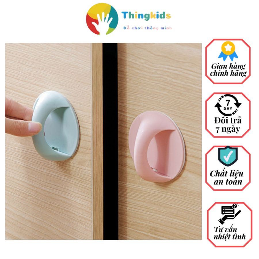 Miếng Silicon Bọc Tay Nắm Cửa,Tay Lùa Kéo Gắn Cửa Tủ Chống Va Đập Bảo Vệ An Toàn Cho Bé - Thingkids