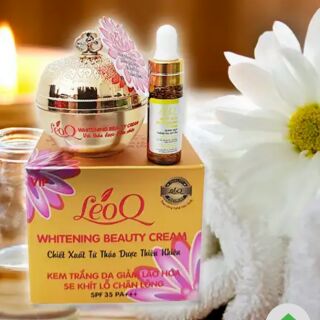 Kem dưỡng trắng da giảm lão hóa se khít lỗ chân lông LeoQ