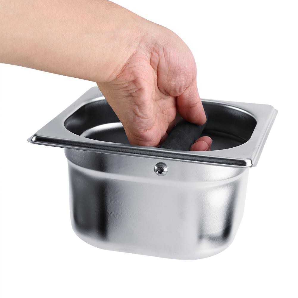 Stainless Steel Holder Container Knock Box Tool Accessory hando