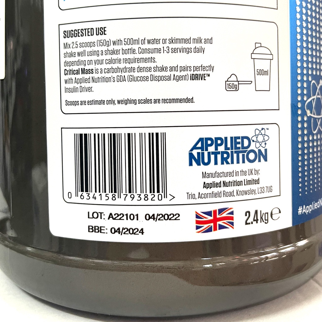 Diet Whey Protein  - Applied Nutrition Sữa Tăng Cơ Giảm Mỡ Giảm Cân Chứa L-Carnitine Tập Gym