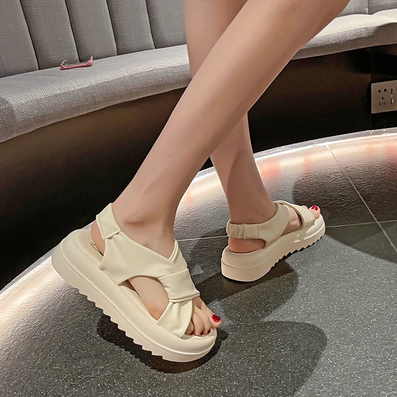 Oeteo Xăng đan Đế Xuồng Quai Chéo Thời Trang Dành Cho Nữ