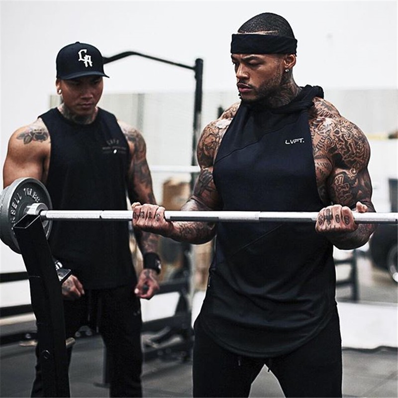 Áo Ba Lỗ Thể Thao Có Nón Nhanh Khô Năng Động Cho Nam